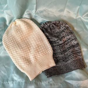 2 knit beanies